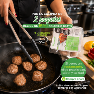 15% OFF POR COMPRA DE DOS PAQUETES DE ALBÓNDIGAS